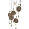 36" Brass Metal Sun in Splendor Eclectic Windchime